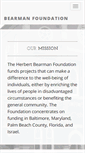 Mobile Screenshot of herbertbearmanfoundation.org